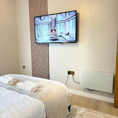 아파트 Luxury 2 Bedroom With Free Parking & Jacuzzi Bath 리즈